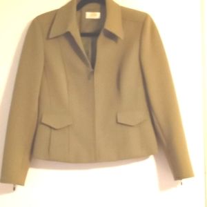 Talbots Petites Green Jacket in Size 8P